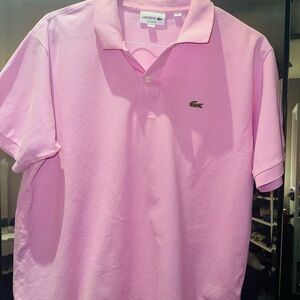 Lacoste Men's Pink Polo Shirt
